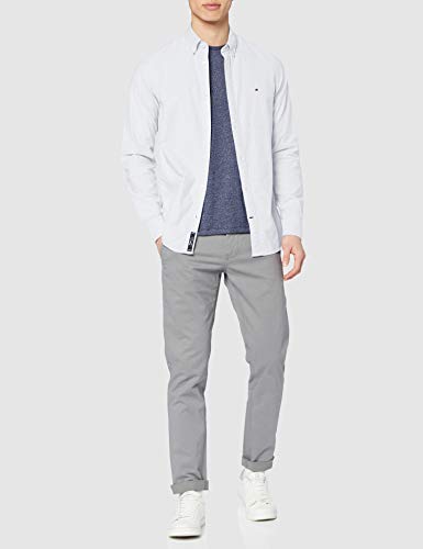 Tommy Hilfiger Core Stretch Slim Oxford Shirt Camisa, Blanco (Bright White 100), XX-Large para Hombre