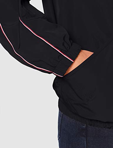 Tommy Hilfiger Cory Funnel Packable Windbreaker Chaqueta, Negro (Black Bds), 36 (Talla del Fabricante: Small) para Mujer