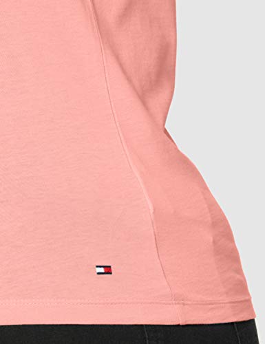 Tommy Hilfiger Crew Neck Graphic tee Camiseta, Rosa (Pink Grapefruit Th8), 34 (Talla del Fabricante: X-Small) para Mujer