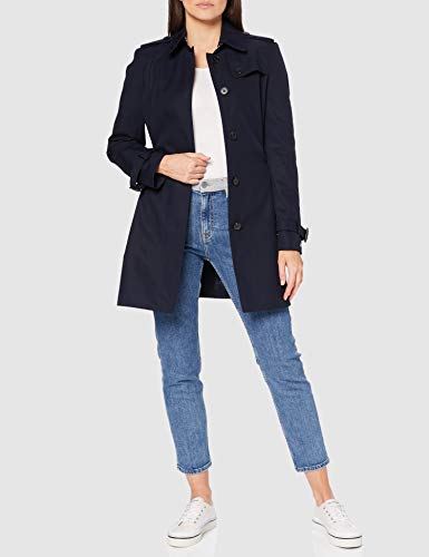 Tommy Hilfiger Heritage Single Breasted Trench Abrigo, Azul (Midnight 403), XXL (Talla fabricante: XXL) para Mujer