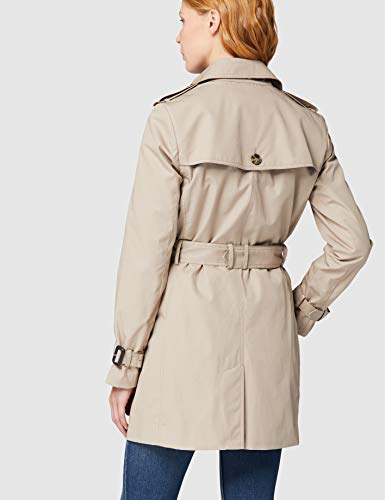 Tommy Hilfiger Heritage Single Breasted Trench Abrigo, Beige (Medium Taupe 055), XS (Talla fabricante: XS) para Mujer