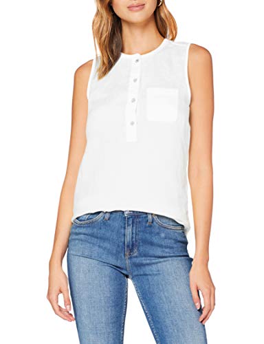 Tommy Hilfiger Penelope Top NS Camisa, Blanco (White Ybr), 42 para Mujer