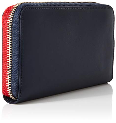 Tommy Hilfiger Poppy Lrg Za Wallet, Cartera para Mujer, Azul (Tommy Navy), 2x10x19 cm (W x H x L)