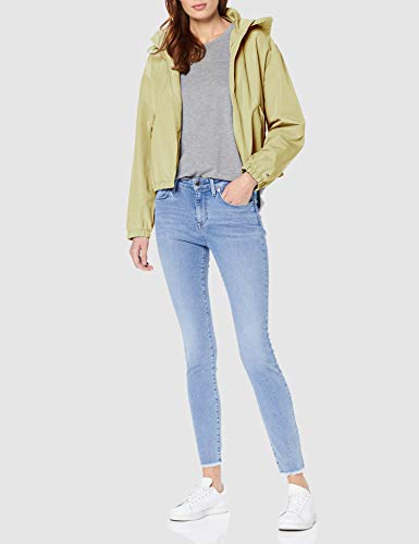 Tommy Hilfiger Saba Short Packable Windbreaker Chaqueta Impermeable, Amarillo (Golden Haze 793), Large para Mujer