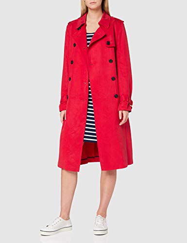 Tommy Hilfiger Shawn Trench Abrigo, Rojo (Crimson 692), 38 (Talla fabricante: 8) para Mujer