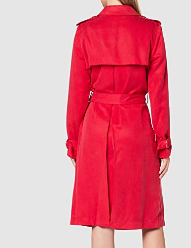 Tommy Hilfiger Shawn Trench Abrigo, Rojo (Crimson 692), 38 (Talla fabricante: 8) para Mujer