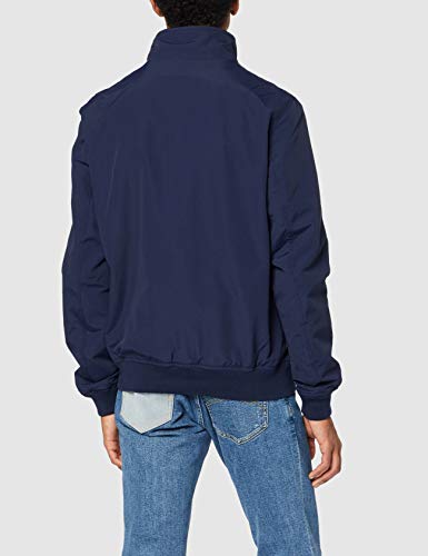 Tommy Jeans Cazadora Chaqueta Bomber Essential con Parche,Deportiva y Elegante, Azul (Black Iris), S para Hombre