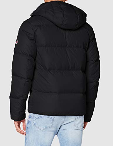 Tommy Jeans TJM Essential Down Jacket Chaqueta, Negro, S para Hombre