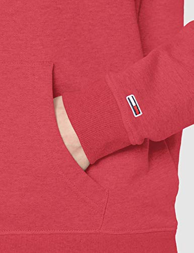 Tommy Jeans Tjw Essential Logo Hoodie Chaqueta Punto, Rojo (Blush Red Xif), 36 (Talla del Fabricante: Small) para Mujer