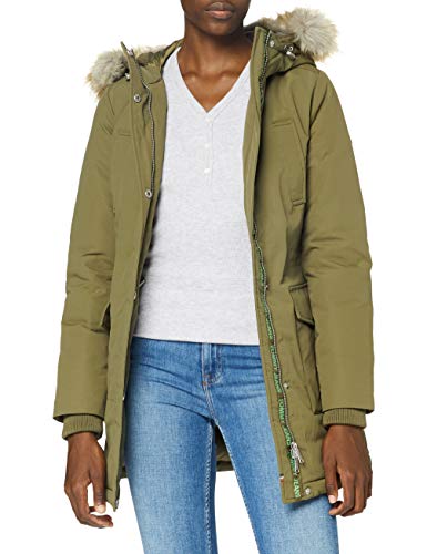 Tommy Jeans TJW Technical Down Parka Chaqueta, Olivo, M para Mujer