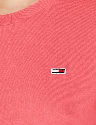 Tommy Jeans Tjw Tommy Classics tee Camisa, Rosa (Glamour Pink), L para Mujer