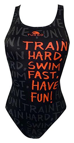 Turbo Power Train Hard Bragas de Bikini, Noir, Large para Mujer