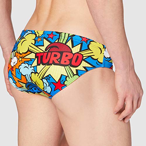 TurboTronic Pop Turbo Bañador para Hombre, Multicolor, L Unisex Adulto