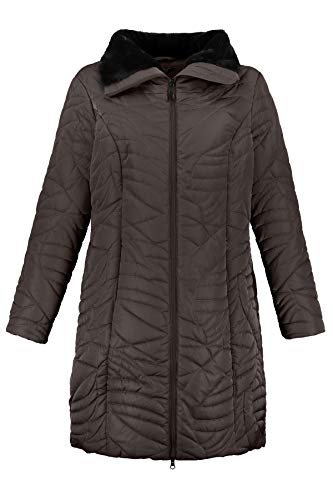 Ulla Popken Softshell-Jacke Abrigo, Marrón (Braun 31), 58 (Talla del Fabricante: 58+) para Mujer