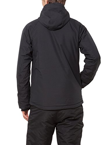 Ultrasport Everest, Chaqueta Softshell para hombre, Negro/Azul Victoria, L