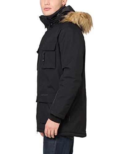 Ultrasport Luca Parka Deportiva, Hombre, Negro, L