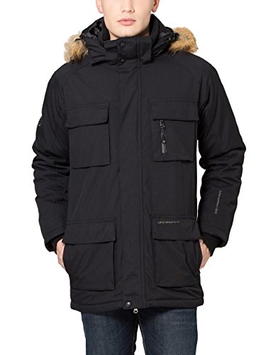 Ultrasport Luca Parka Deportiva, Hombre, Negro, L