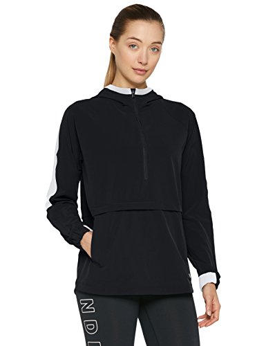 Under Armour 12.1 Storm Woven Anorak Camiseta de Manga Larga, Mujer, Negro (001), S