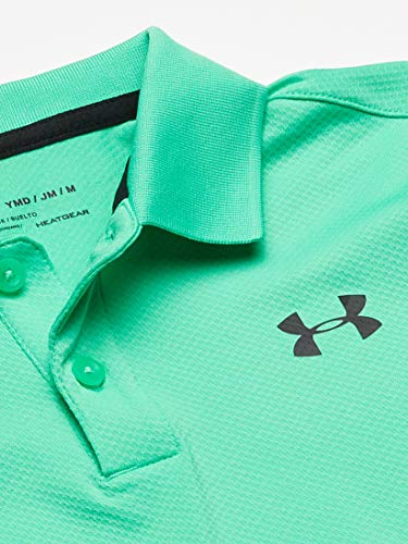 Under Armour Performance Polo 2.0 Camiseta Polo Transpirable, cómoda Camisa Polo Masculina de Manga Corta, Niños, Verde, YLG