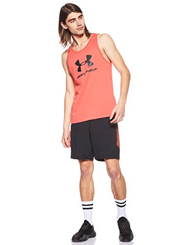 Under Armour Sportstyle Logo Tank, Camiseta Sin Mangas Hombre, Rojo (Martian Red/Martian Red 646), XL