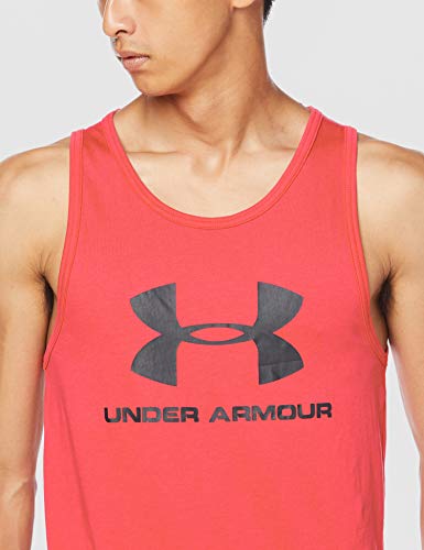 Under Armour Sportstyle Logo Tank, Camiseta Sin Mangas Hombre, Rojo (Martian Red/Martian Red 646), XL