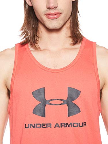 Under Armour Sportstyle Logo Tank, Camiseta Sin Mangas Hombre, Rojo (Martian Red/Martian Red 646), XL