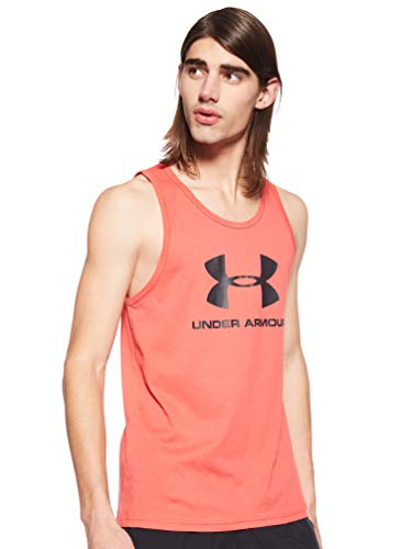 Under Armour Sportstyle Logo Tank, Camiseta Sin Mangas Hombre, Rojo (Martian Red/Martian Red 646), XL