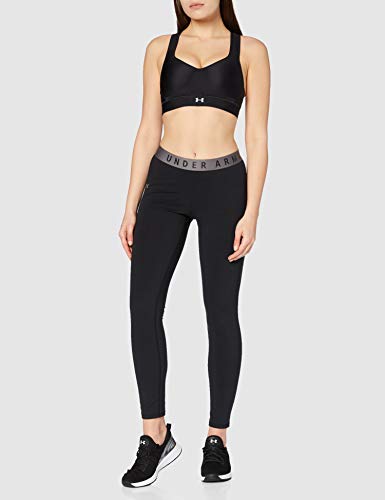 Under Armour Warp Knit High Impact Bra Sujetador Deportivo, Mujer, (Black/Black/Reflective (001), 34C