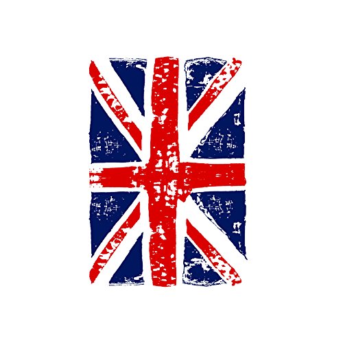 Union Jack - Camiseta con Bandera de Inglesa para Mujer - Blanca L