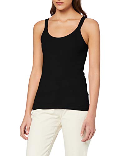 United Colors of Benetton Canotta Camiseta de Tirantes, Negro (Nero 100), X-Small para Mujer