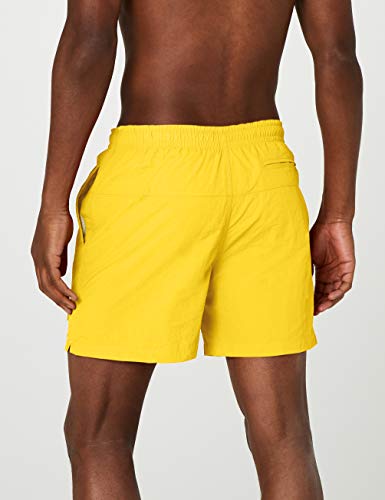 Urban Classics Block Swim Shorts Bañador de natación, Amarillo (Cromo), Medium para Hombre