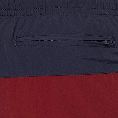 Urban Classics Block Swim Shorts Bañador, Multicolor (Nvy/Burgundy), Medium para Hombre