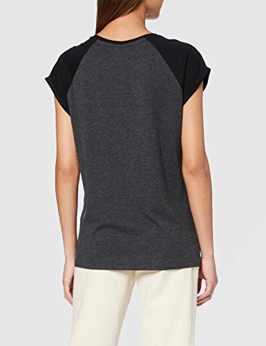 Urban Classics Contrast Raglan tee Camiseta, Gris (Charcoal/Black), XXL para Mujer