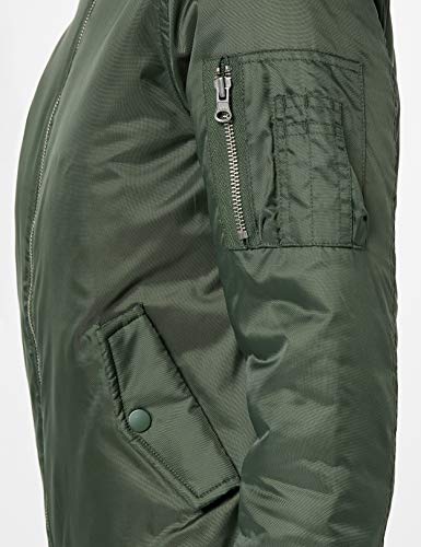 Urban Classics Ladies Basic Bomber Jacket Chaqueta, Verde - Verde (Oliva 176), 38 (tamaño del Fabricante: M) para Mujer