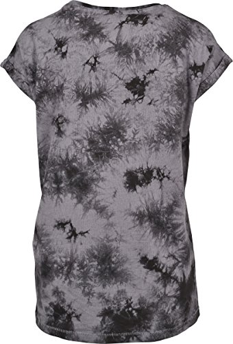 Urban Classics Ladies Batic Extended Shoulder tee Camiseta, Multicolor (Grey/Black 01239), S para Mujer