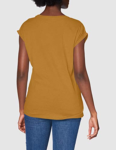 Urban Classics Ladies Extended Shoulder tee Camiseta, Marrón (Nut 01453), XL para Mujer