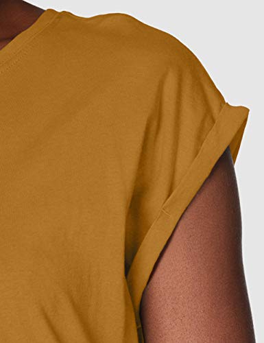 Urban Classics Ladies Extended Shoulder tee Camiseta, Marrón (Nut 01453), XL para Mujer