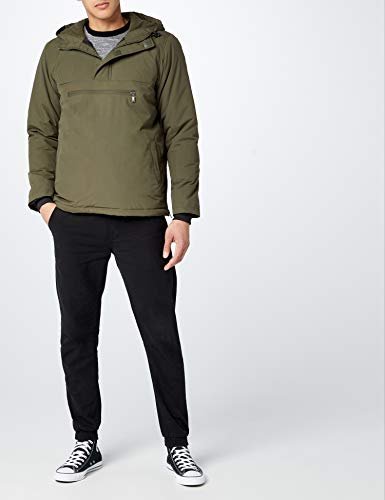 Urban Classics Padded Pull Over Jacket Chaqueta, Grün (Olive 176), X-Large para Hombre