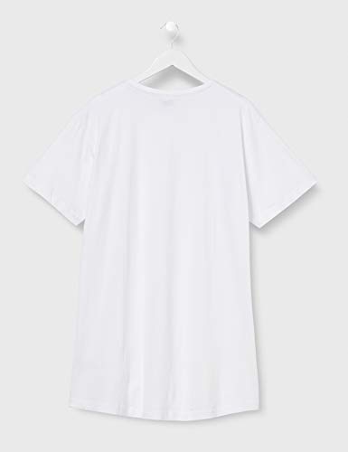 Urban Classics Shaped Long tee Camiseta, Blanco (White), 3XL para Hombre