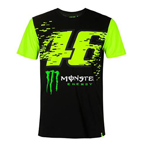 Valentino Rossi – Monster Dual, Camiseta, Camiseta, TSHIRTCMDMN2, Negro, L