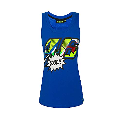 Valentino Rossi Pop Art, Camiseta Mujer, Turquesa, M