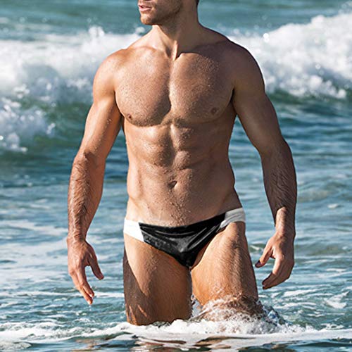 Vectry Bañadores de Natación Pantalones Cortos de Los Hombres de Secado Rápido Playa Surf Pantalones Cortos de Natación Bañadores Hombre Estampados Traje de Baño Bañadores Hombre Cortos Negro