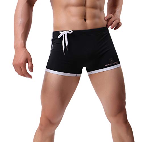 Vectry Bañadores de Natación Pantalones Cortos de Los Hombres de Secado Rápido Playa Surf Pantalones Cortos de Natación Rebajas Bañadores Hombre Traje de Baño Bañador Short Hombre Negro