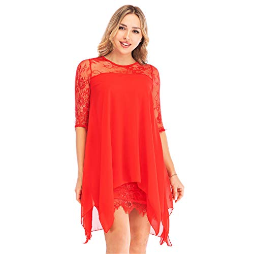 Vectry Vestido Recto para Mujer Gordita Vestidos Azul Turquesa Mujer Vestidos De Mujer para IR De Boda Vestidos De Mujer Verano XXXXXL