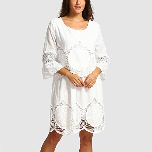 Vectry Vestidos Casuales para Mujer Moda Mujer 2019 Vestidos Verano Vestidos De Fiesta Largos Elegantes Vestidos Mujer Primavera 2019 Vestidos Mujer Coctel Vestidos Blanco