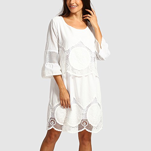 Vectry Vestidos Casuales para Mujer Moda Mujer 2019 Vestidos Verano Vestidos De Fiesta Largos Elegantes Vestidos Mujer Primavera 2019 Vestidos Mujer Coctel Vestidos Blanco