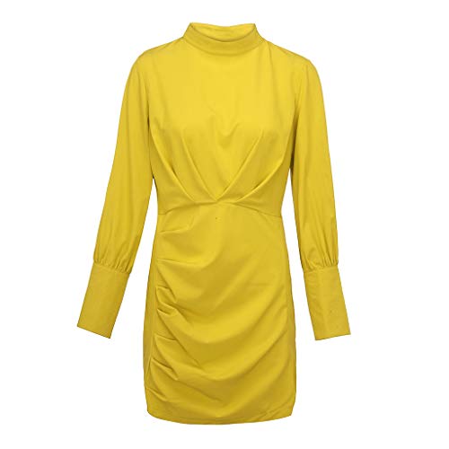 Vectry Vestidos para Niña Vestidos Casual De Mujer Verano Vestidos para Mujer Elegantes Moda Mujer 2019 Vestidos Verano Vestidos Tallas Grandes Mujer Verano Moda Mujer 2019 Vestidos Amarillo