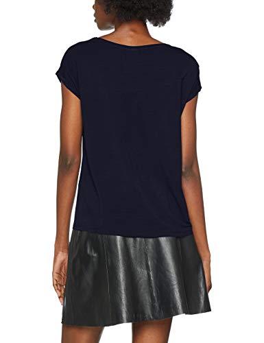 Vero Moda Vmava Plain SS Top Ga Noos Camiseta, Azul (Night Sky Night Sky), 38 (Talla del Fabricante: Small) para Mujer