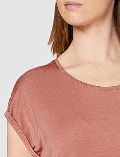 Vero Moda VMAVA Plain SS Top GA Noos Camiseta, Rosa Antigua, S para Mujer