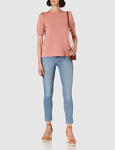 Vero Moda VMKERRY 2/4 O-Neck Top VMA Noos Camiseta, Rosa Antigua, L para Mujer